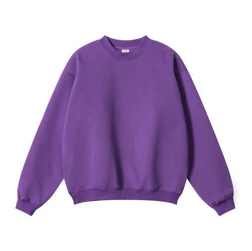 Men's Solid-Color Crew-Neck Casual Autumn Sweatshirt