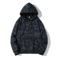 Men's Camo Cardigan Hooded Coat