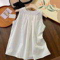 Women's Cotton  Linen Summer Sleeveless Vest
